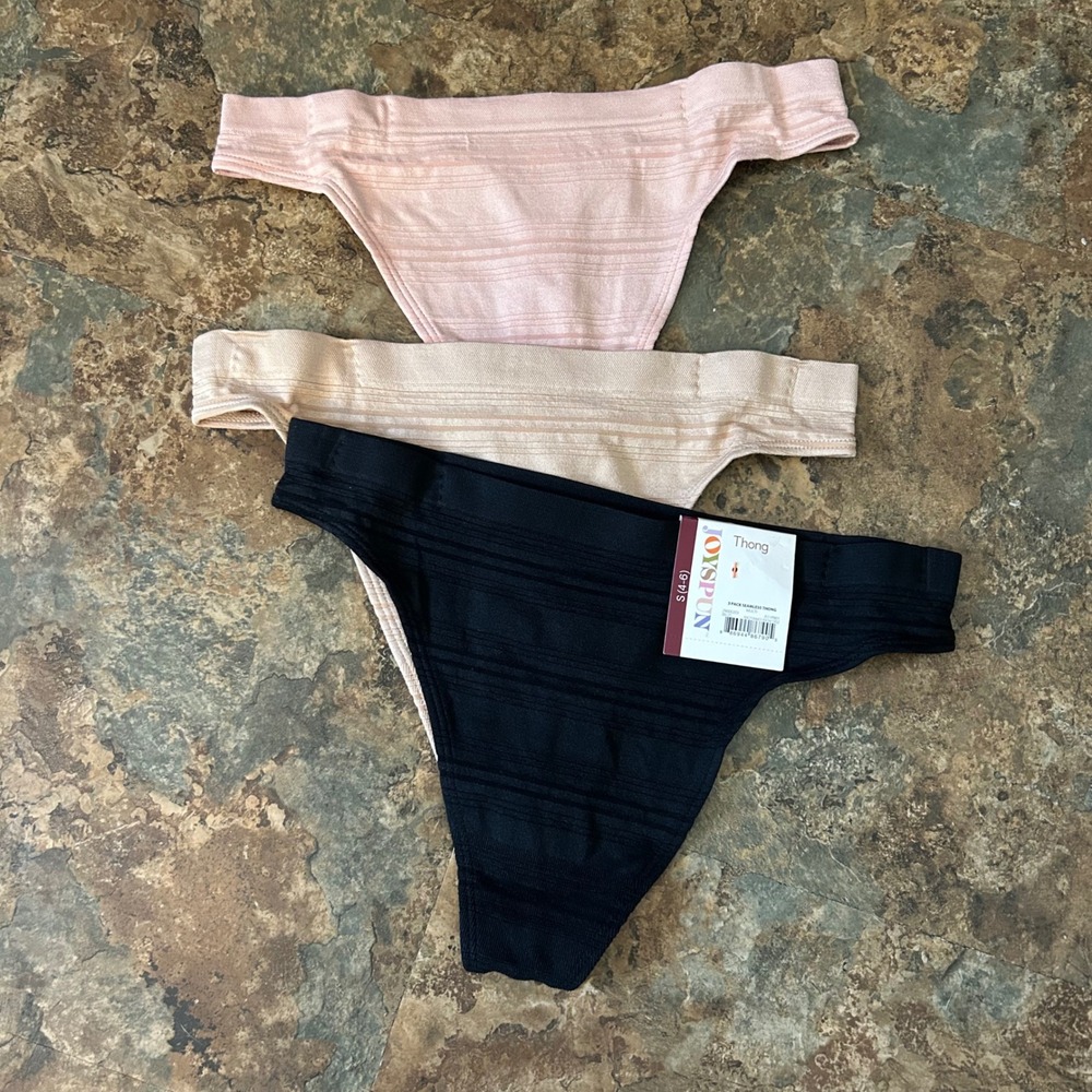 Joyspun Seamless Thong Panty Womens Size XS (0-2) Stretchy Panties Underwear